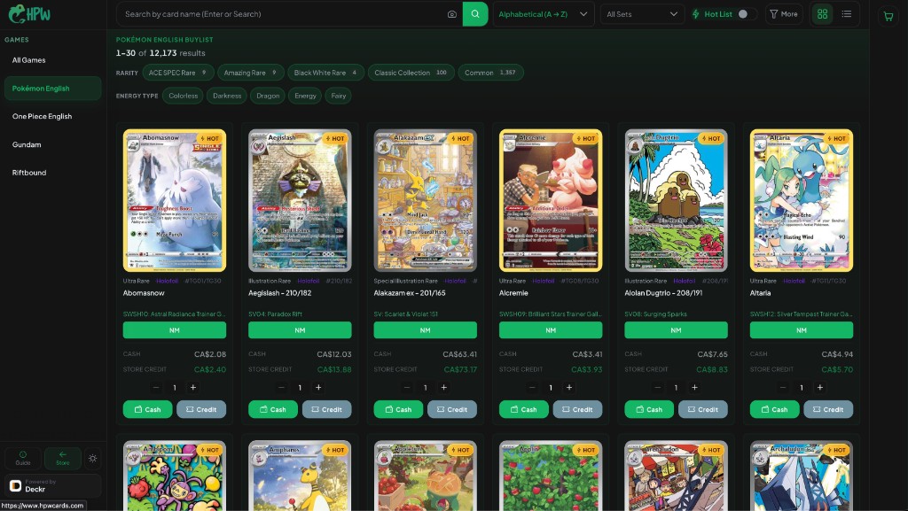 Public buylist